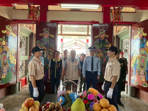 南市榮服處辦飛將軍廟秋祭 紀念捨身取義詹興民烈士