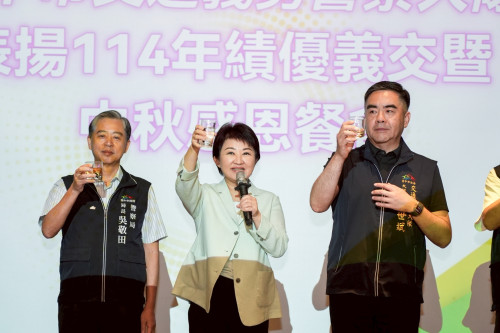 義不容辭、風雨無阻！中市績優交通義勇警察表揚 盧秀燕讚譽「市民守護者」