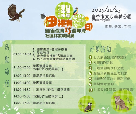 里山生活市集百攤友善農友齊聚　打造人與自然共好農業模式