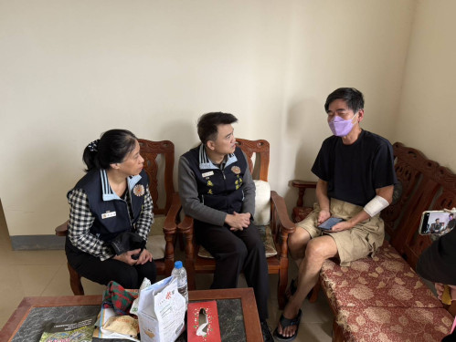 關懷火災受損榮民生活重建 澎湖榮服處親送急難救助金 