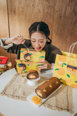  亞尼克聯手百萬YTR韓勾ㄟ金針菇「金家ㄟ」  獻上濟州橘風巧克力生乳捲