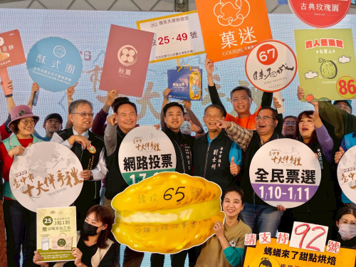 台中十大伴手禮票選 1/10-1/11市府廣場熱鬧登場 百家品牌強力催票