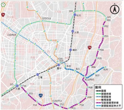 補強市區東側捷運路網  台中捷運紫線修正報告提送交通部