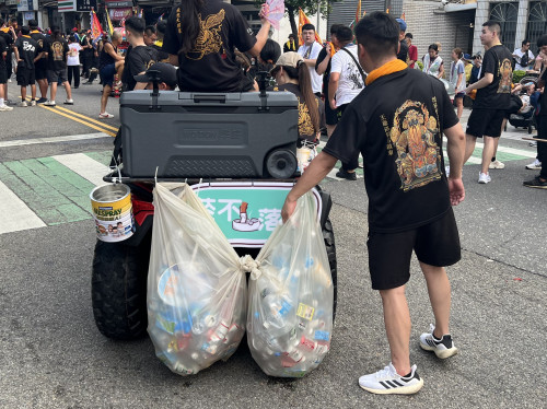 迎城隍遶境守護環境 垃圾菸蒂不落地