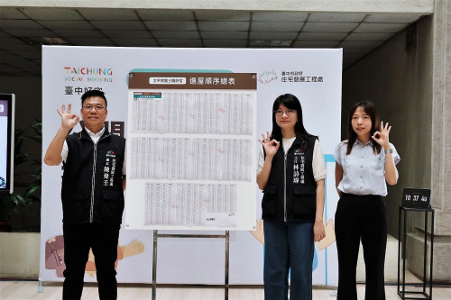 中市南屯建功5號、太平育賢3期、烏日高鐵好宅3案聯合抽籤結果出爐！621戶預計9月入新厝
