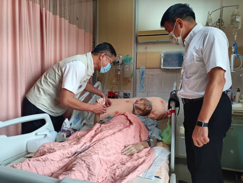榮民節前夕 苗栗榮服處關懷中榮住院榮民