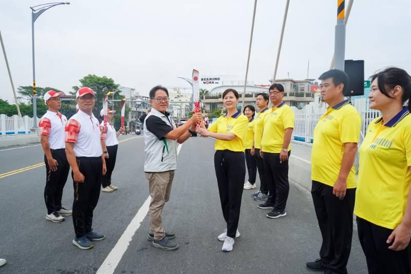 112年全國運動會臺南市37區聖火傳遞第一天