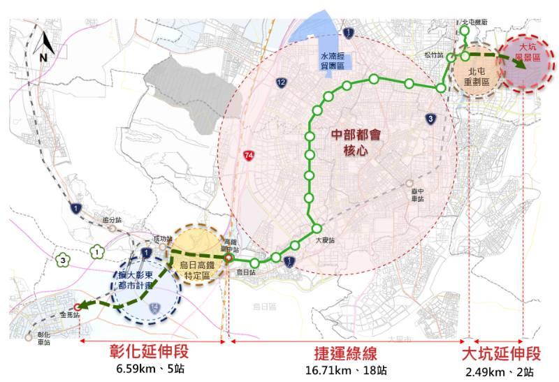 台中再傳「捷」報！捷運綠線延伸 獲行政院核定