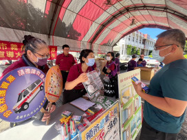 捐血活動  高市消防湖內分隊防火防災宣導不缺席