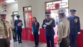 空軍司令部暨雲林榮服處聯合辦理建安四號工程殉職烈士秋祭追悼會