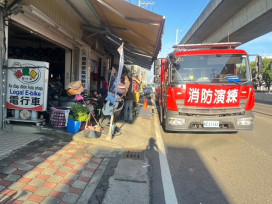 高市消防局辦理電動車搶救演練  降低鋰電池災害風險