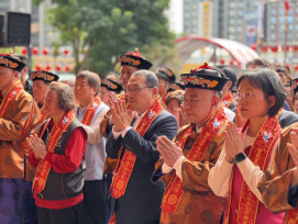 五股賀聖宮圓滿落成 侯友宜前往參拜祈福