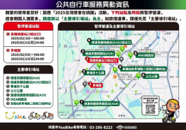 2025台灣燈會YouBike部分場站營運調整 請多加留意  