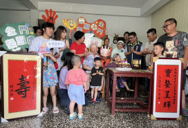 823百歲榮民呂陳燕阿嬤紀壽 金門榮服處歡喜慶生