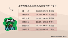 立法院召開座談會 商討丹娜絲風災對台南溪北企業支持對策