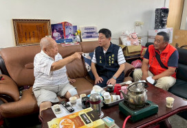 彰化榮服處拜會領士班校友協會 關懷因公傷殘榮民
