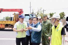 外縣市與志工支援台南災後復原 黃偉哲親自致謝