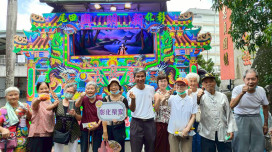 彰化榮家慶父親節 懷舊布袋戲陪住民溫馨歡度時光
