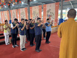 祭祀兩岸和平消災祈福超薦水陸大法會 金門榮服處率團參拜