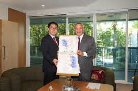 台南市長黃偉哲首率團訪澳 會黃金海岸泰特市長 加溫姊妹市情誼