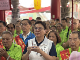 土城大墓公中元祭典 劉和然參香祈福 願國家和諧 社會進步