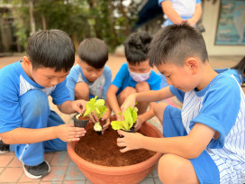 香甜與希望齊發芽 長坑國小開學儀式充滿幸福感