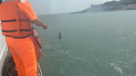 陸籍男泅水偷渡 金門海巡監偵成功攔截 