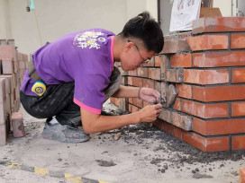 亞洲技能競賽11/27南港開戰   中彰投分署培訓國手施勝華誓留砌磚金牌在臺灣