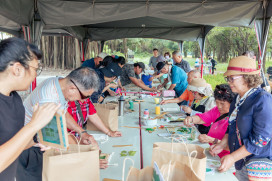 大隆田生態園區辦散策活動 雙路線體驗自然與人文魅力