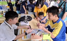 新北13校學生齊聚臺灣科學節嘉年華 用創意讓科學走進生活