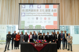 義大利5大名校「聯合訪臺創紀錄」 逢甲大學簽署4校MOU 