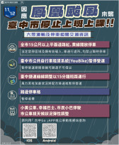 鳳凰颱風來襲 中市部分紅黃線路段開放停車