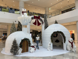 SKM Park Outlets高雄草衙「雪境童話村」登場 六大聖誕佈景吸客