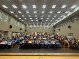 高雄義消第一宣導大隊創意防火競賽 15分隊同台較勁