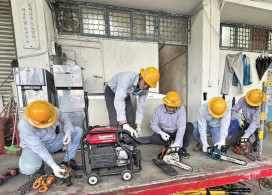 台電新竹區處鳳凰颱風整備會議　盤點人力、機具及備料全力戒備