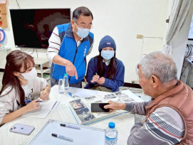 世代共融、青銀樂活　臺大小獅子服務社赴八德榮家關懷遷台世代前輩