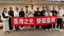 黃偉哲市長接見亞青奪牌選手 肯定堅毅精神讓世界看見臺南