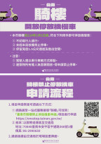 臺南市政府交通局公告本市騎樓自今年1月起開放停放機慢車