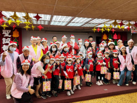 八德榮家報佳音傳遞愛與關懷　聖保祿志工攜手萌娃關懷長輩跨世代共融