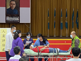 彰化榮家戰傷官兵收容演練逼真 強化大量傷患應變能量