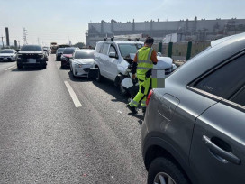  7車2事故敲警鐘   國道第五公路警：安全距離不足居肇事首因
