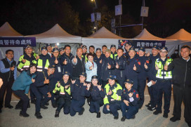 跨年夜城市英雄守護安全！盧秀燕親赴第一線感謝、慰勞各局處同仁堅守崗位