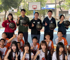 岡山國中籃排球場重整啟用   林志誠議員期許籃球火種發光發熱