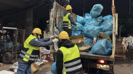 專用垃圾袋正式上路 桃園跨年晚會散場 環保局徹夜清運減量成效良好