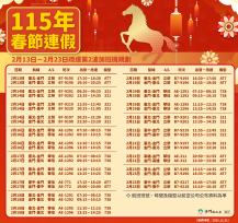 春節第2波臺金機票 1/6晚上18時開放訂位