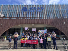 枋寮警分局春節防搶演練  波波麗麗宣導財不露白超吸睛