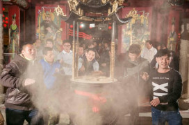 旗山天后宮除夕搶頭香  8888元大紅包加媽祖錢母迎馬年好運