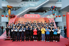 中市府新春團拜    黃國榮代讀盧秀燕團拜致詞  「8心同聚」照顧市民最光榮