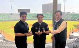 臺南市長黃偉哲赴現場加油！NC恐龍臺南春訓 深化臺韓棒球交流與人才培育