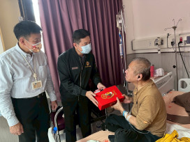 彰化榮服處春節前關懷慰問臺中榮總住院榮民